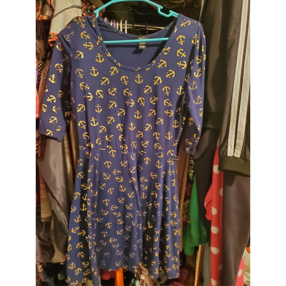 Rue21 Navy Skater Dress